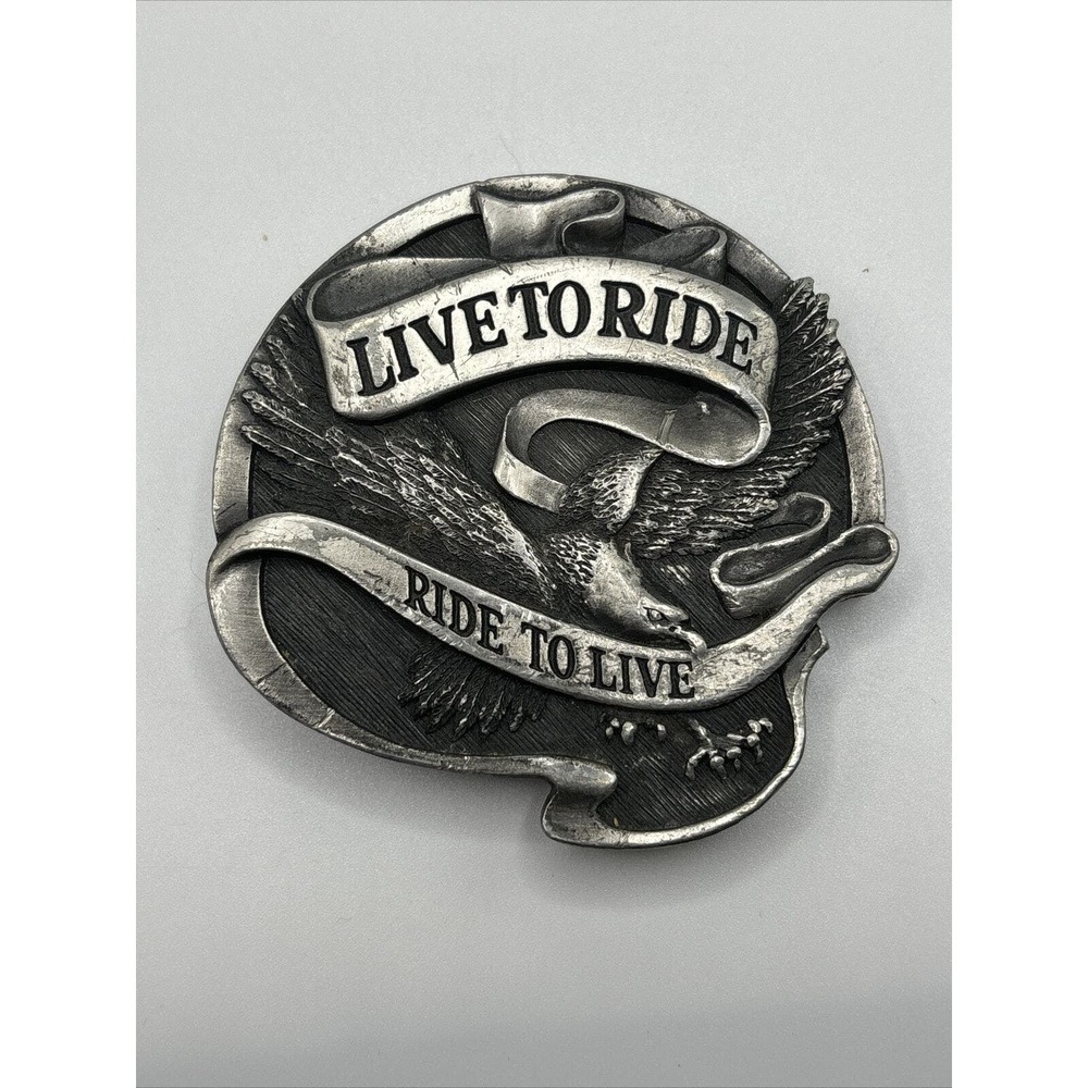 HARLEY DAVIDSON VINTAGE 75 YEAR ANNIVERSARY PEWTER 1978 AMF BELT BUCKLE